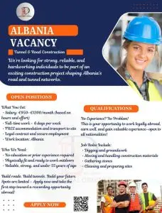 "Urgent! High-Paying Albania Jobs for Construction Workers – Apply Today"